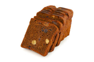 Хліб нарізний заварний зі шматочками фруктів та горіхів Купецький Рома м/у 0.285кг