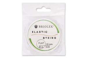 Резинка д/рукоділля Briolex 1мм A38-чорний 10м