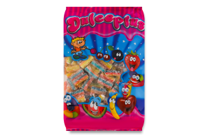 Конфеты жевательные Mini sour rainbow filled pencils Dulceplus м/у 1кг