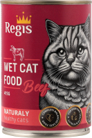 Корм д/дорослих котів з яловичиною 415г ж/б Регіс