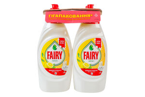 Средство для мытья посуды Лимон Fairy 2х900мл