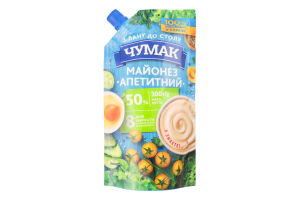 Майонез 50% Аппетитный Чумак д/п 300г