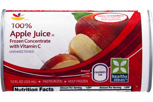 Ahold Frozen Concentrate 100% Apple Juice Unsweetened