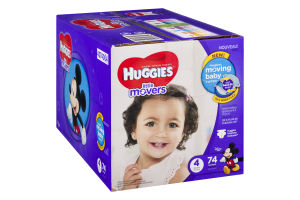 Huggies Little Movers Stage 4 22-37 lb - 74 CT
