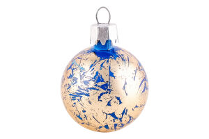 Прикраса ялинк Куля Ретро Фарба №1 пласт 40мм 3743