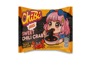 Вермишель быстрого приготовления со вкусом краба ChiBi м/у 85г