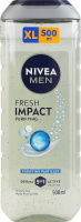 Гель для душу для тіла, обличчя та волосся 5в1 Fresh іmpact Nivea Men 500мл