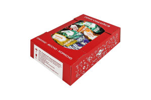 Цукерки глазуровані кондитерською глазур'ю Фруктове асорті Пригощайся к/у 500г