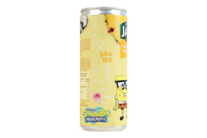 Напиток соковый газированный пастеризованный Ананас-кокос Губка Боб Sparkling Jaffa ж/б 250мл