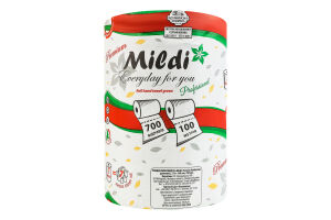 Рушник паперовий рулонний 700 аркушів 100м Premium Professional Mildi 1шт