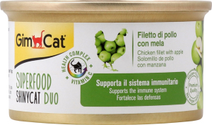 Корм д/котів Шайні Кет Суперфуд з куркою та яблуками 70г ж/б Джим Кет