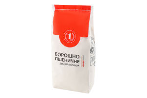 Мука пшеничная ТМ "1" м/у 1кг