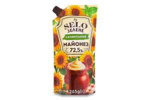 Майонез 72.5% Селянський Selo Зелене д/п 285г