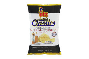 Utz Kettle Classics Salt & Malt Vinegar Crunchy Potato Chips