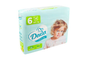 Підгузки Екстра Софт 6 16+кг 38шт ДаДа