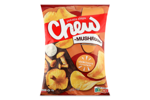 Чипсы картофельные со вкусом грибов Chew м/у 110г