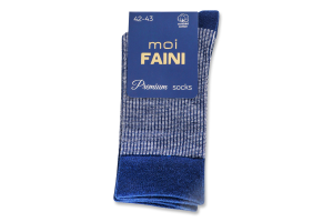 Шкарпетки чоловічі Moi Faini №113013 42-43 біло-синій