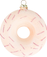Прикраса ялинкова Пончик скло 985691
