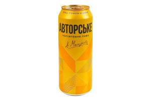 Пиво 500мл 6.5% полутемное фильтрованное пастеризованное Авторское Перша приватна броварня ж/б