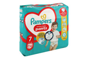 Трусики-підгузники для дітей 17кг+ 7 Pants 360 Pampers 32шт
