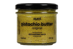 Паста фисташковая натуральная классическая Aumi с/б 120г