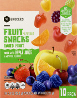 SE Grocers Flavored Fruit Snacks Mixed Fruit - 10 CT