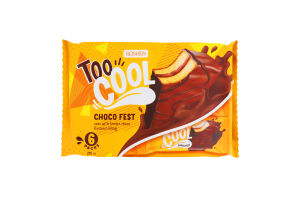 Тістечка бісквітні глазуровані Choco Fest Too Cool Roshen м/у 6х45г