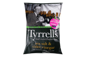 Чипси TYRRELLS з морською сіллю і яблучним оцтом
