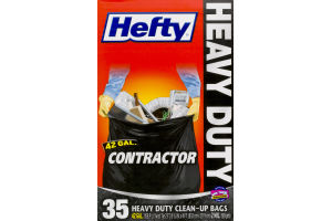 Hefty Heavy Duty Contractor Clean-Up Bags - 35 CT