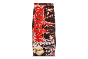 Вугілля деревне з розпалювачем Weekend 2кг
