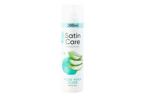 Гель для бритья Aloe Vera Glide Sensitive Satin Care 200мл