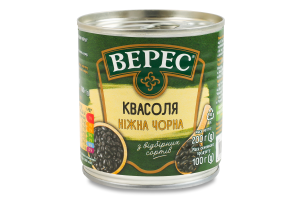 Фасоль черная стерилизованная Нежная Верес ж/б 200г