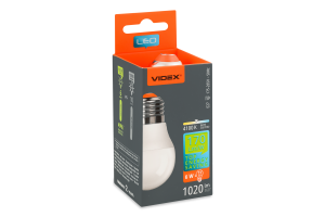 Лампа ЛЕД G45h 6W E27 4100K Videx