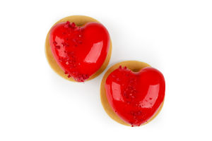 Тістечко Полуничне з малиновим желе 100г