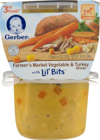 Gerber 3rd Foods Farmer's Market Vegetable & Turkey Dinner with Lil' Bits - 2 CT