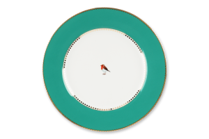 Тарілка PIP Studio LoveBirds смарагдова 21см