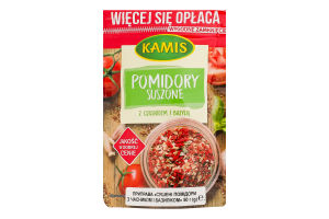 Помидоры сушеные с чесноком и базиликом Kamis д/п 50г
