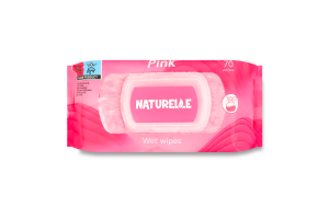 Серветки вологі Pink Naturelle 70шт
