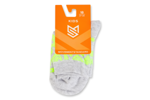 Шкарпетки дитячі MovementStandard №MS M0402S 34 27-29 сірий меланж