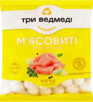 Пельмени с мясом курей Мясные Три ведмеді м/у 600г