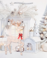 Пакет подарунковий новорічний 26*10*32см KYYW108