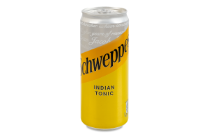 Напиток безалкогольный сильногазированный на ароматизаторах Indian Tonic Schweppes ж/б 330мл