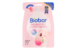 Цукерки Biobor Ведмедики смак персика желейні
