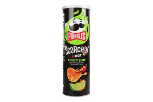 Снек пікантний Pringles смак чилі-лайм гострий