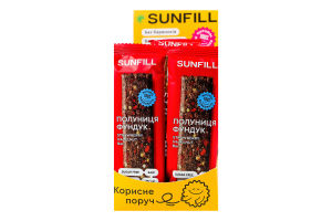 Батончик Клубника-фундук SunFill м/у 35г