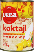 Коктейль фруктовый в сиропе Vera ж/б 410г