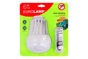 Лампа д/знищення комах Eurolamp LED 6W на батарейк