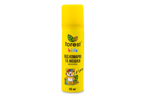 Засіб репелентний Kids від комарів та мошки 65мл аерозоль Forest