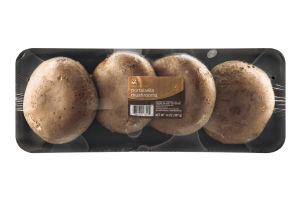 Ahold Whole Cap Portabella Mushrooms - 4 CT