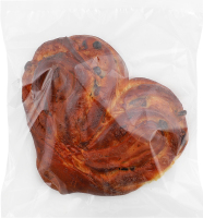 Булочка Плюшка з заварним кремом та родзинками 250г плівка Міра 22